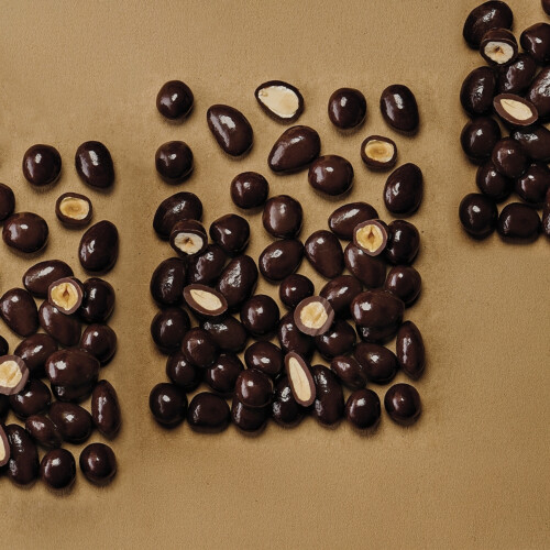 amandes et noisettes chocolat noir 50g Hover