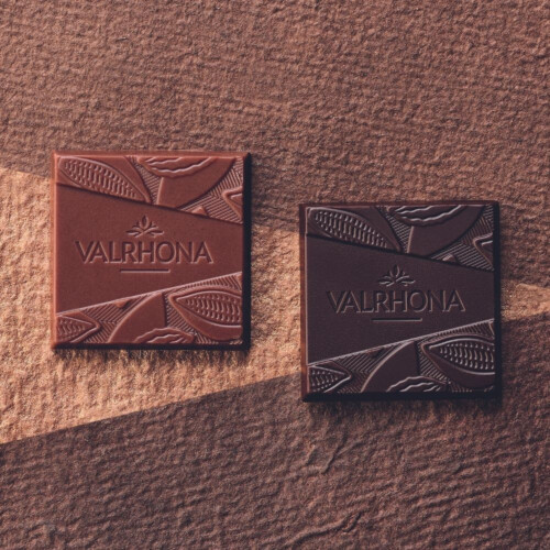 coffret de carrés de chocolat noir bio valrhona Hover