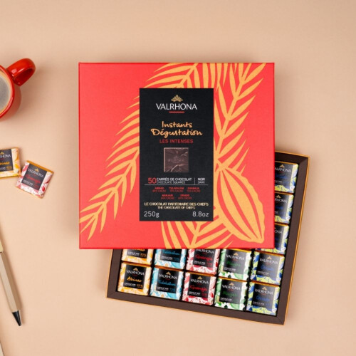 Coffret 50 carrés de chocolat noir Hover