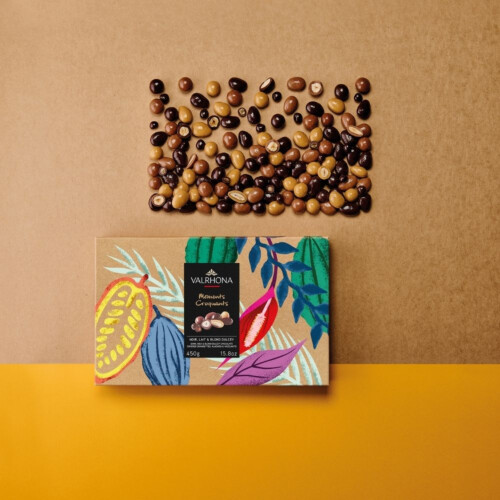 coffrets fruits secs enrobés valrhona Hover